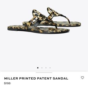 Leopard Tory Burch Patent Leather